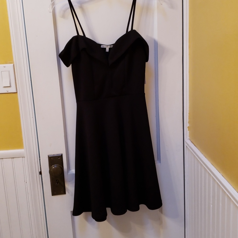 Black A-line Dress - Picture 2 of 3